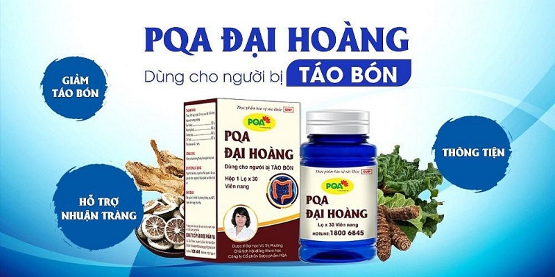 PQA Đại Hoàng: Giải pháp hữu hiệu cho người bị táo bón