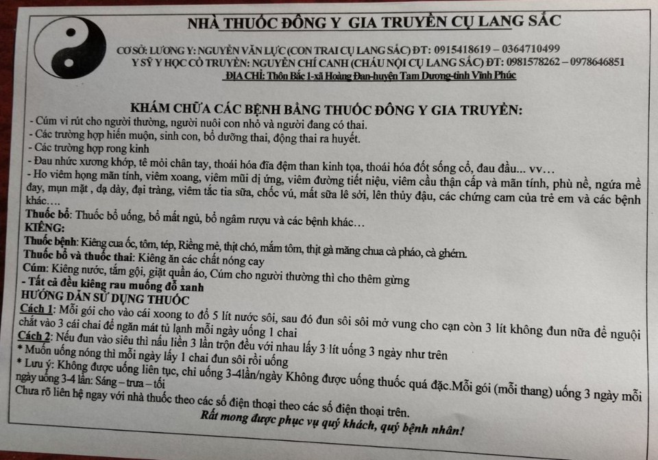 Lương y Nguyễn Văn Lực cống hiến hết mình vì y học cổ truyền, tiếp nối truyền thống tốt đẹp chữa bệnh cứu người từ cha mình “cụ Lang Sắc”